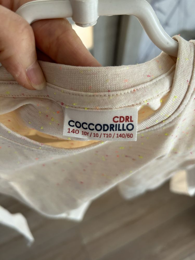 Bluzka Coccodrillo ecre roz. 140