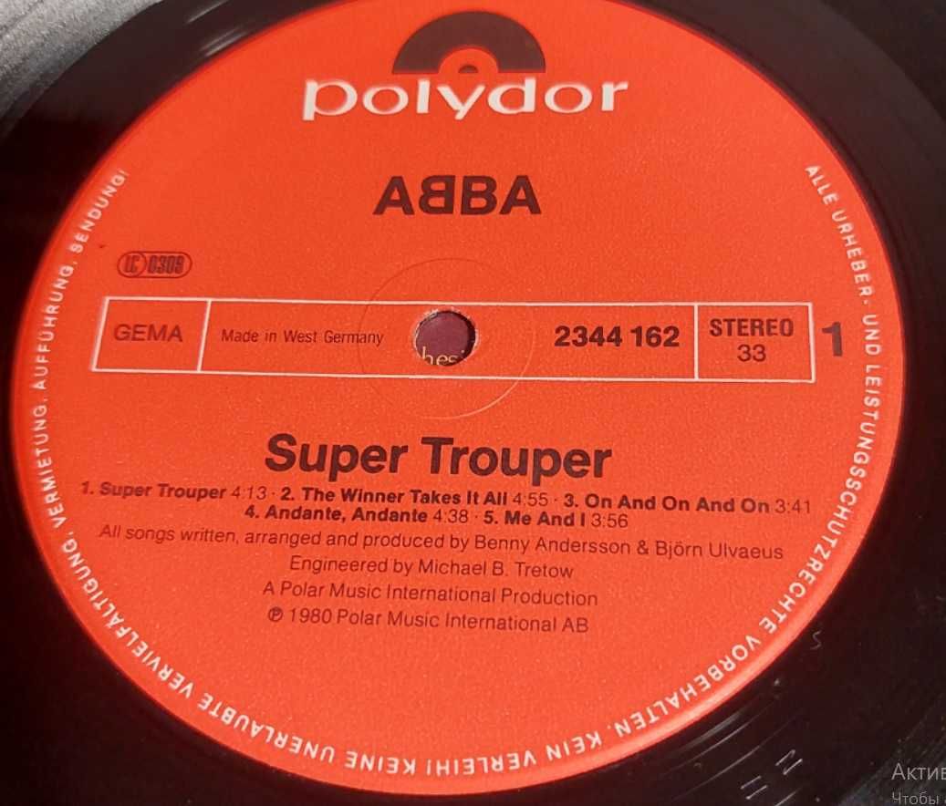 пластинка ABBA – Super Trouper