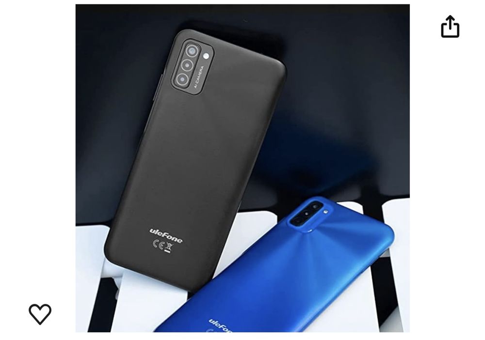 Telemóvel Ulefone Note 12P - 4GB RAM - 64GB ROM - Preto - Novo