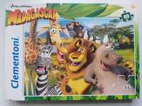 Puzzle Madagaskar, 60 elementów, Clementoni, uniwersalne 5+