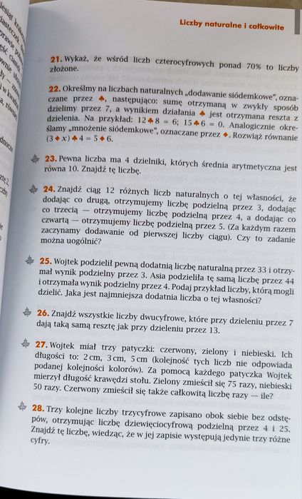 Zbiór zadań z matematyki klasa 7 i 8