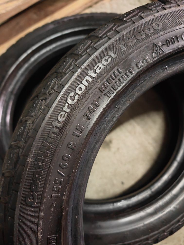 Pneus 155/60r15 Continental ContiWinterContact TS800 com 75% piso