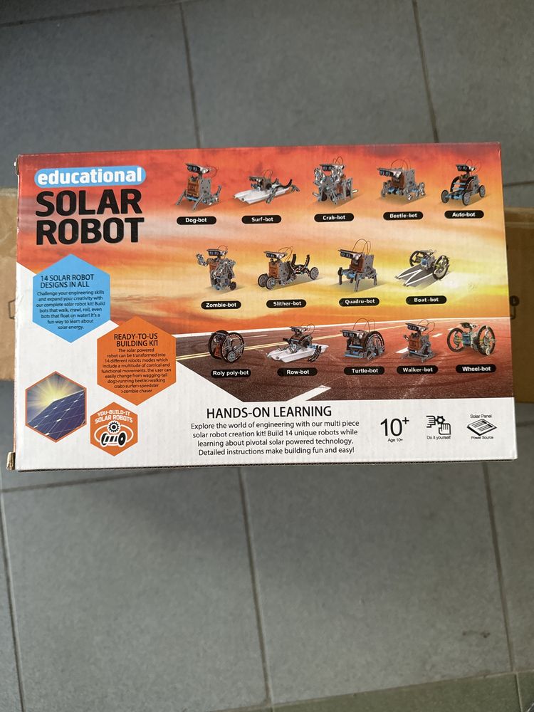 Zestaw 14w 1 - Robot solarny lego, nowy, posiadam 20 sztuk