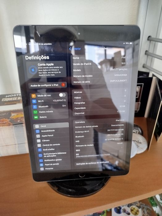 iPad 10.2" (7th Gen, 2019)
Sistema operativo de origem: iPadOS 13 (