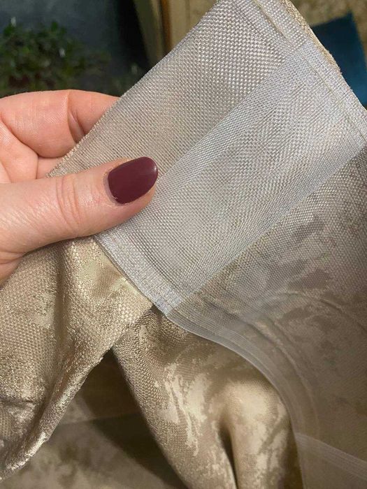 Важкі штори мармур золотистий капучино 1,45x2,5м та 1,5х2,5м Туреччина