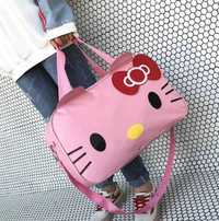 Torba podróżna Hello Kitty różowa duża z paskiem 49x30x16