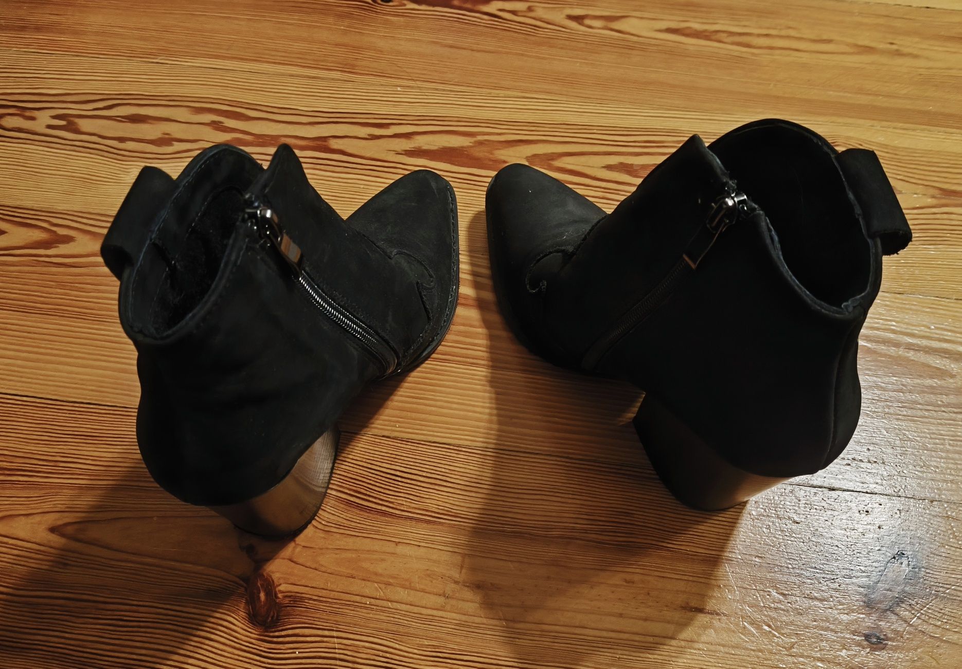 Buty damskie Botki czarne rozmiar 37