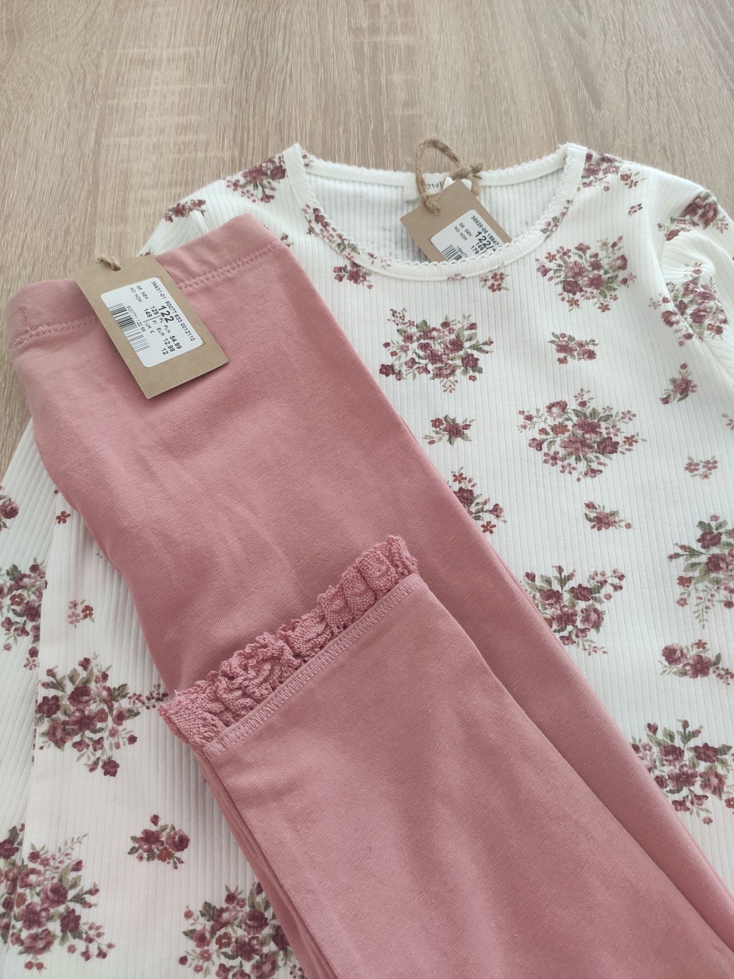 Bluzka i legginsy Newbie nowe 122 rozmiar