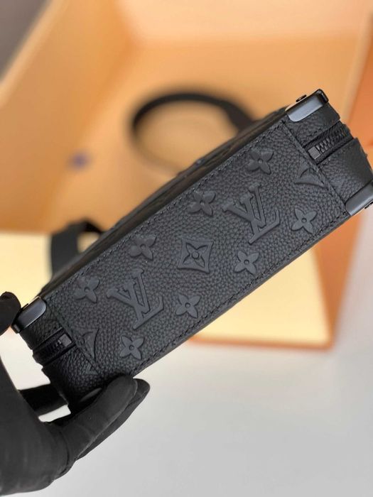 Louis Vuitton сумка мужская черная кожаная оригинал