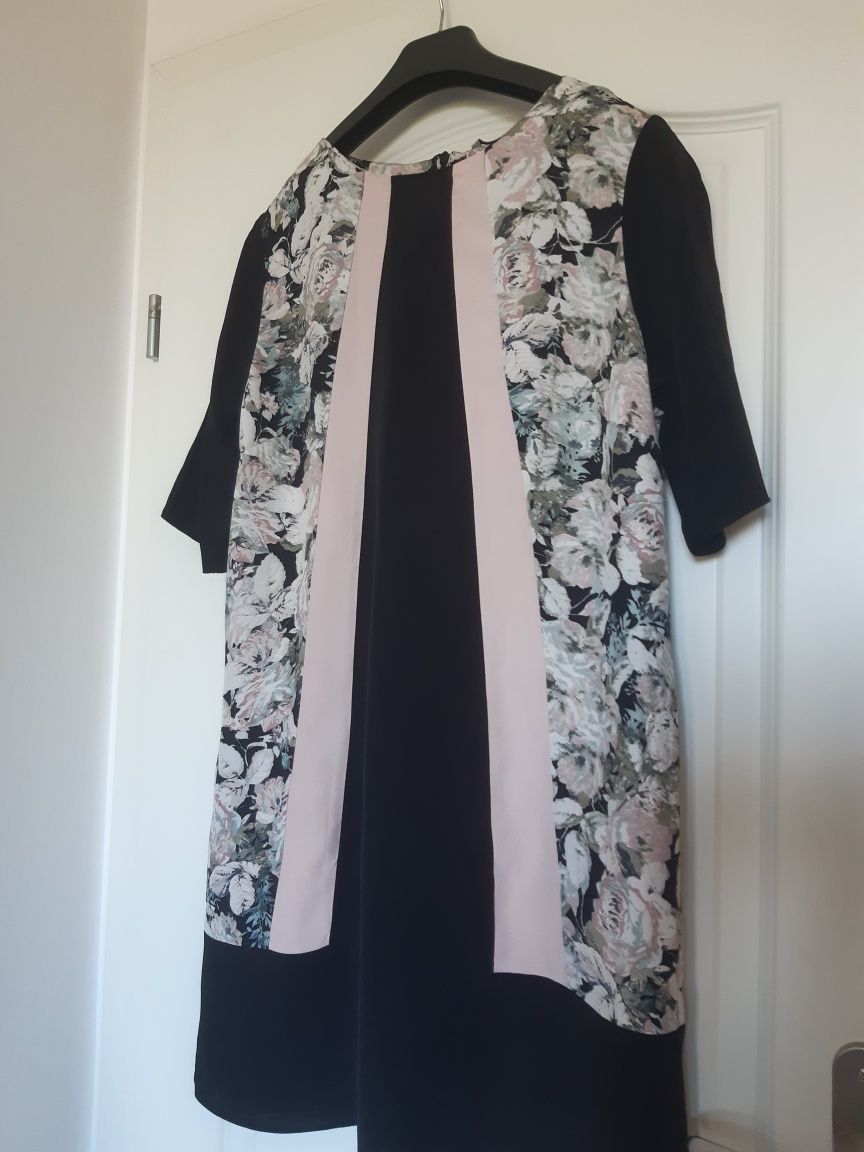 Sukienka boho z wiskozy rozmiar 42 XL