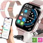 Smartwatch Zegarek Polskie Menu Rozmowy Sportsmart Watch Damski 2 Pask