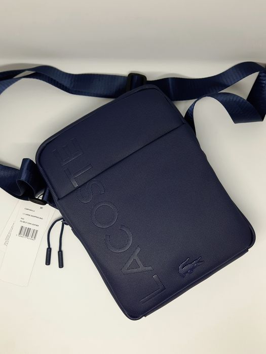 Чоловіча сумка лакоста барсетка | Мужская сумка через плечо мессенджер