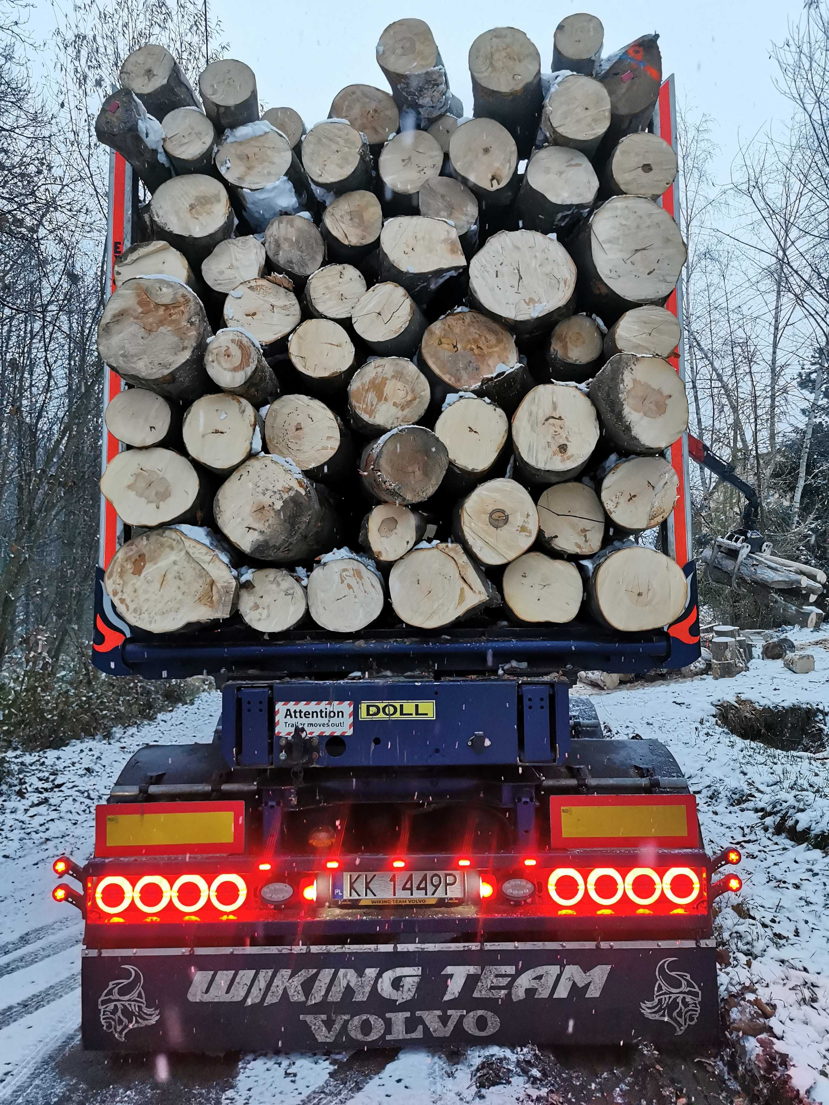 Drewno Opałowe Kominkowe Buk Grab Sezonowany Transport