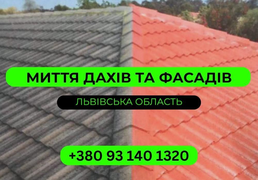 НЕДОРОГО очищення, миття даху, бруківки, сонячних панелей. Фарбування