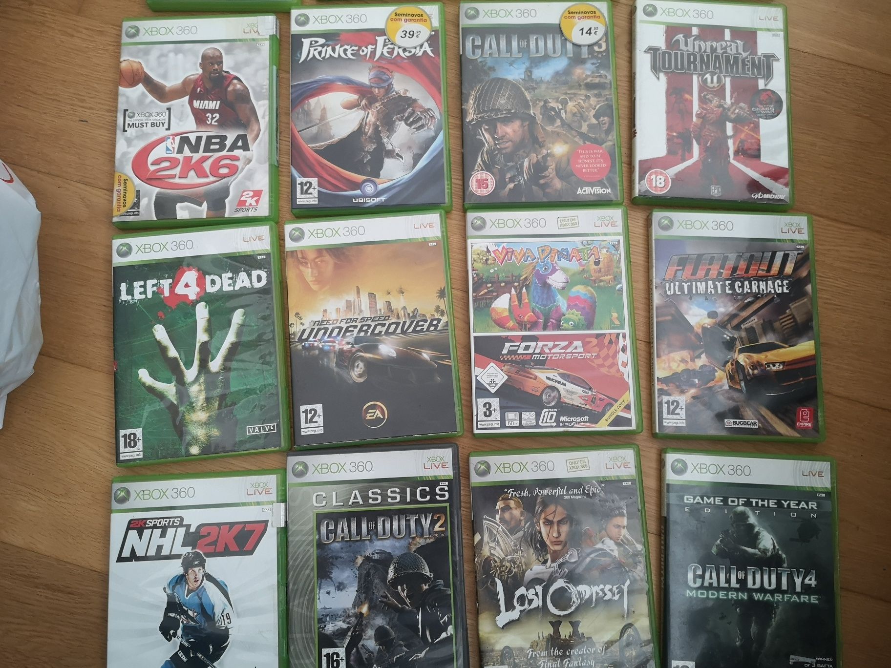 Jogos XBOX 360 a partir de 10 euros cada