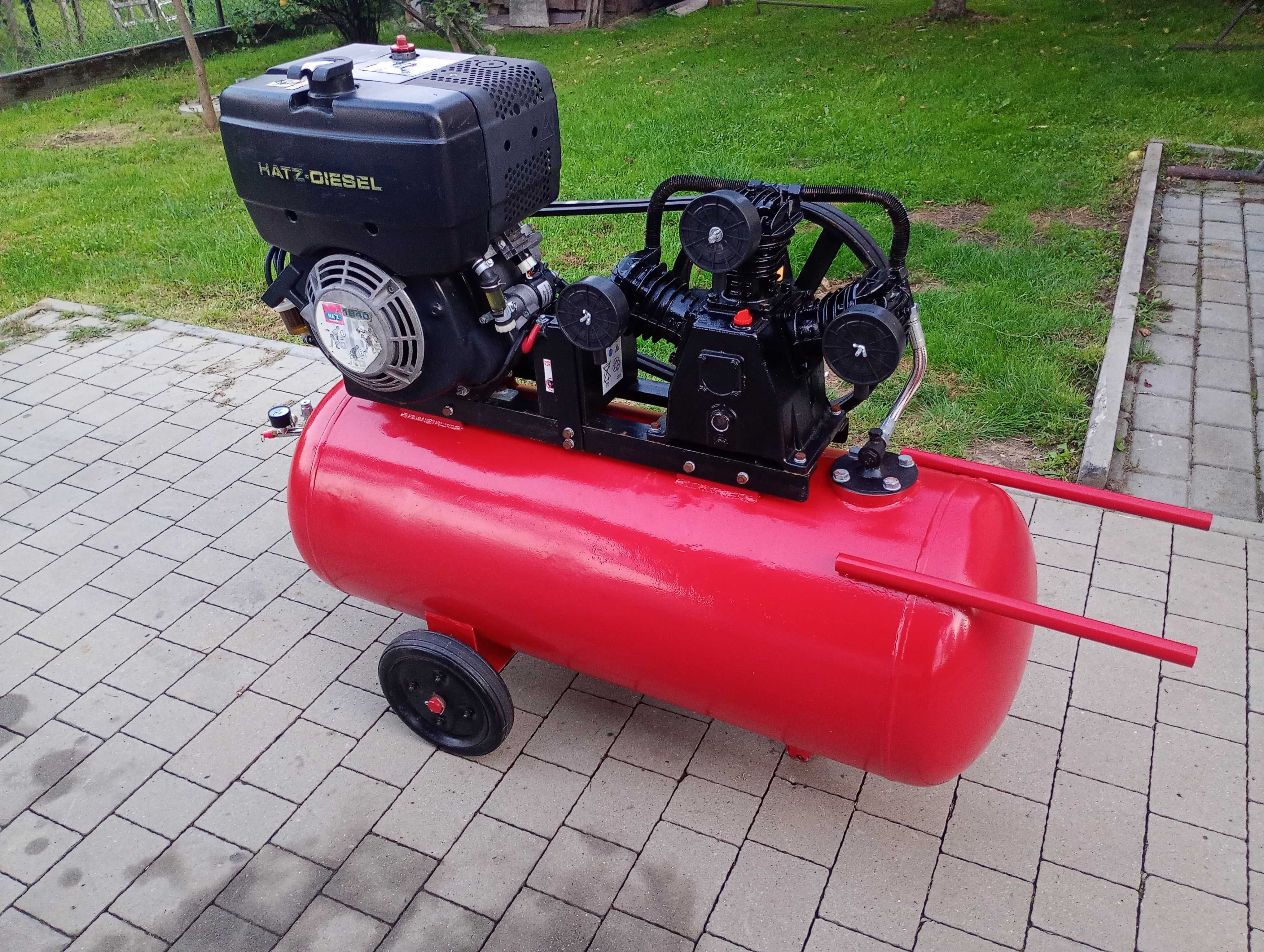 Kompresor spalinowy ASPA 180 silnik HATZ 1B40