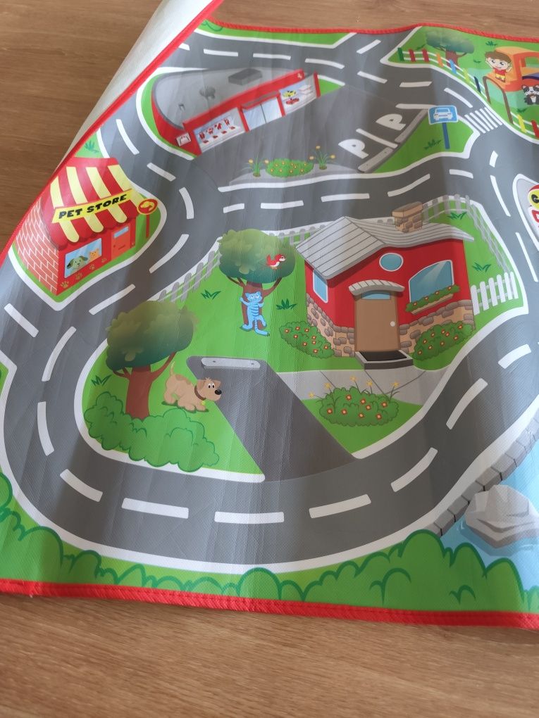 Tapete para brincar com carros