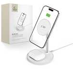 Tech-Protect Qi15W-A39/2In1 Magnetic Magsafe Wireless Charger White