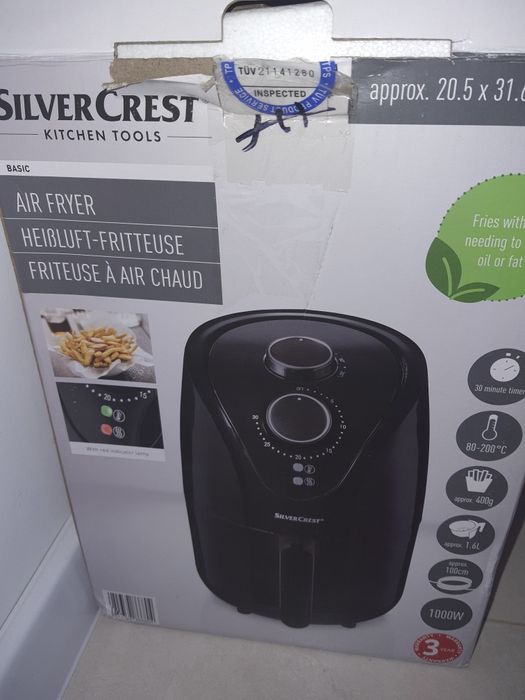 Frytkownica beztłuszczowa silver crest frytownica 1000W