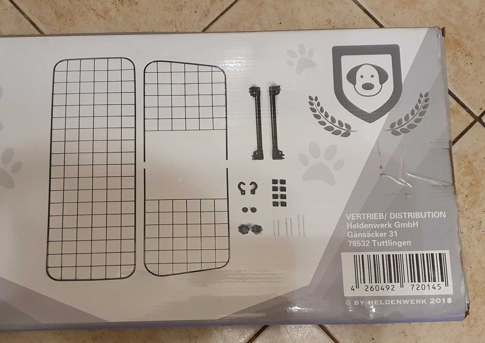 Heldenwerk Kratka ochronna do bagażnika dla psa