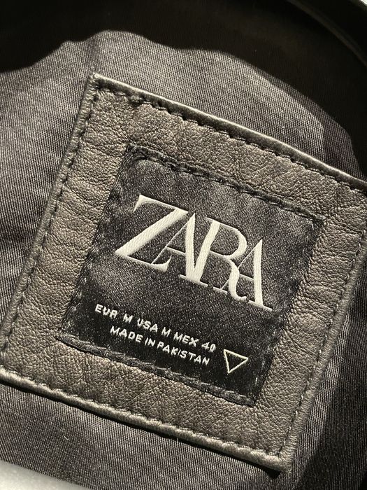 Blusão pele biker Zara