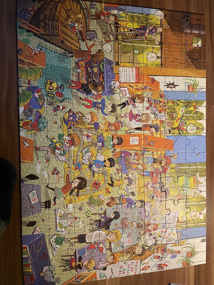 Puzzle 47x33 cm przedszkole 88 elementów