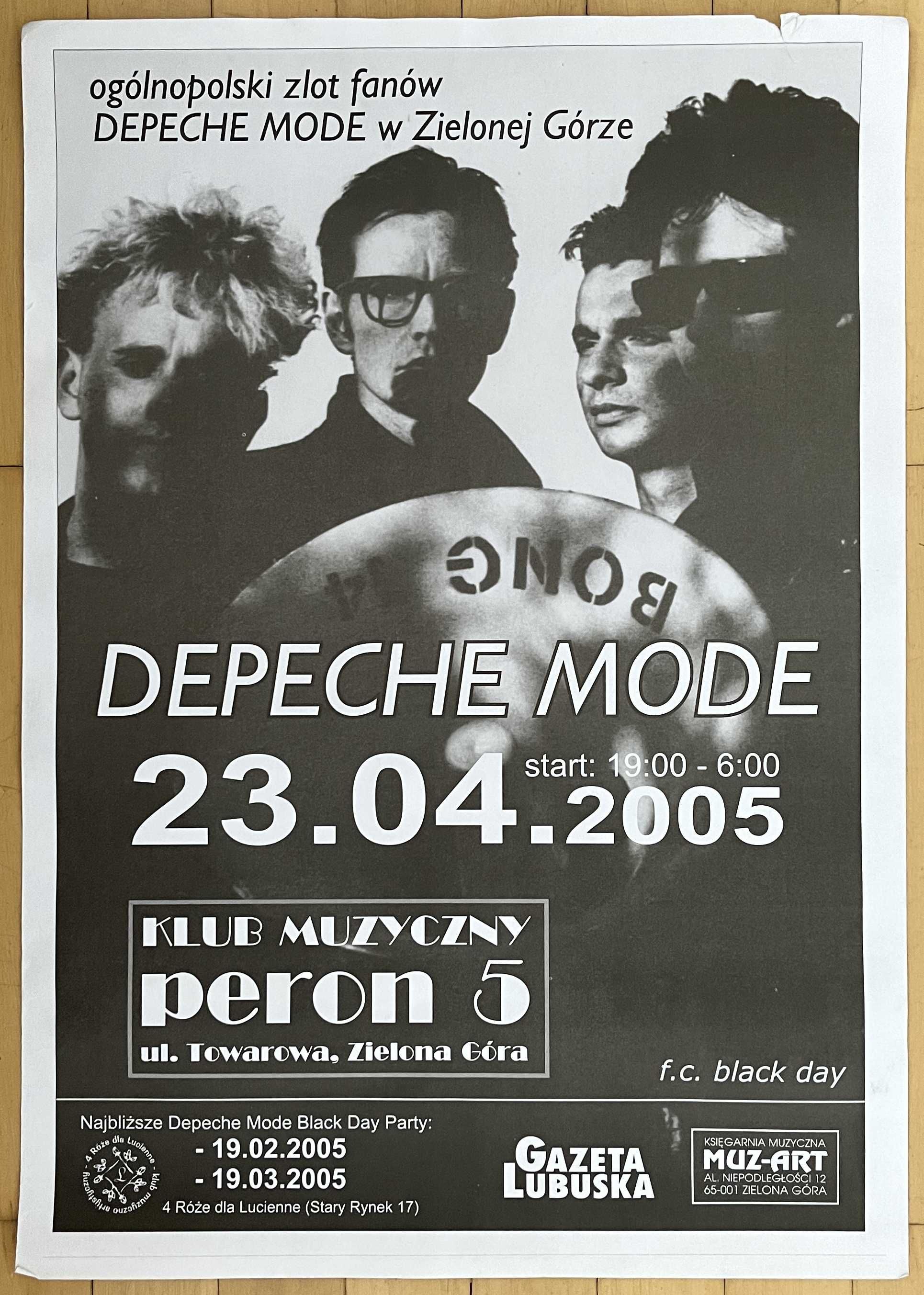 Depeche Mode plakaty imprezowe