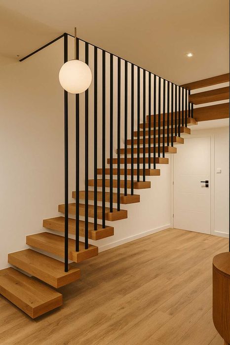 Schody drewniane, dębowe, jesionowe, producent, montaż