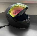 Nowy kask motocyklowy czarny – rozmiar L/XL