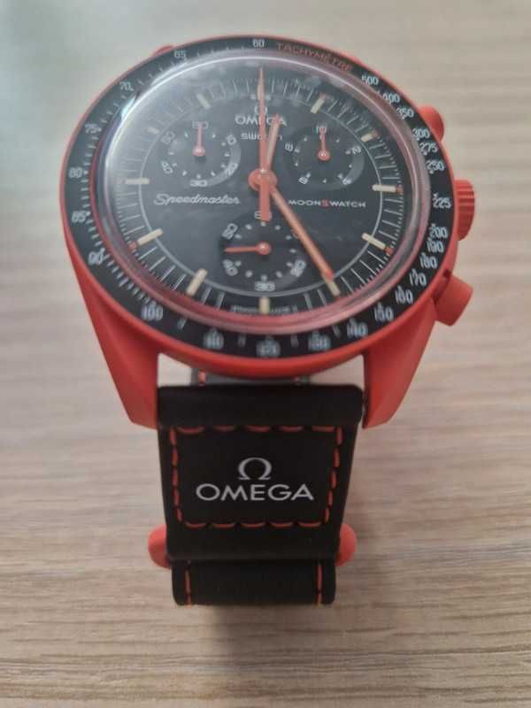 Zegarek Omega Swatch Lava SO33O100 – Magma i Stal
