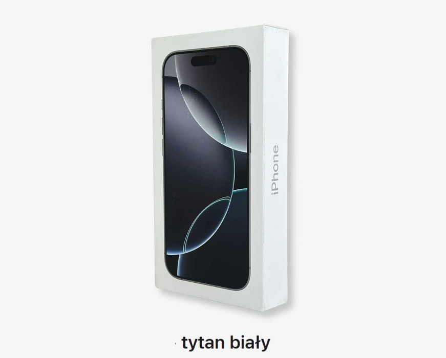 NOWY Phone 16 Pro Max 256GB Tytan Biały 5000zł Żelazna 89