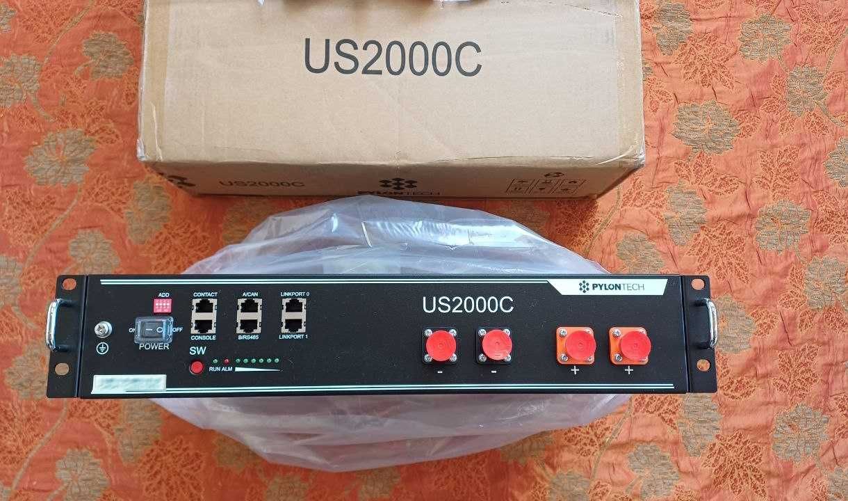 Акумуляторні батареї (акумулятори, lofepo4) Pylontech US2000C, 2 шт.