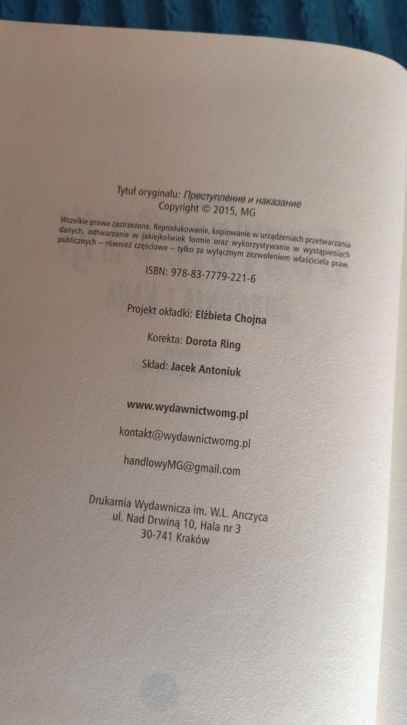 Zbrodnia i Kara Fiodor Dostojewski