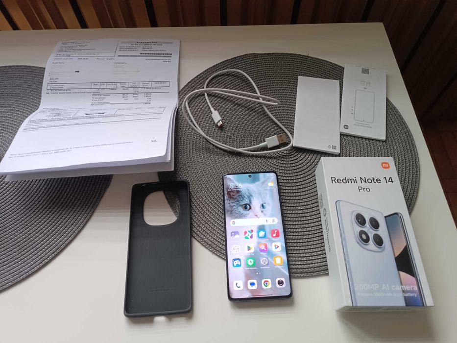 Telefon Redmi Note 14 Pro 8/256GB gwarancja 05.2027 + ubezpieczenie