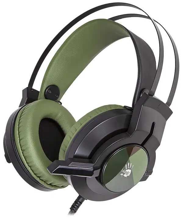 Ігрові навушники Bloody (army green) темно-зелені з мікрофоном