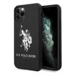 Etui Silikonowe U.s. Polo Assn. Do Iphone 11 Pro Max Czarne Mikrofibra