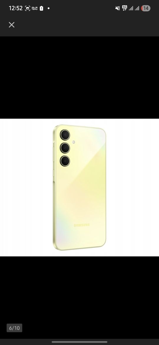 Smartfon Samsung Galai a35 5G żółty