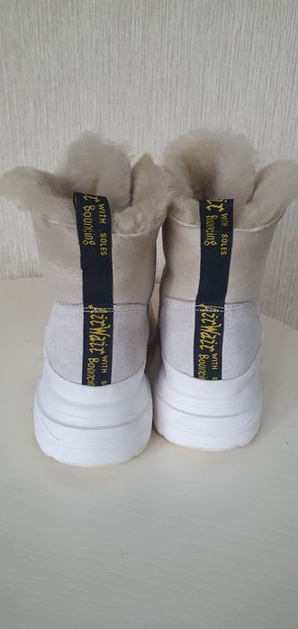 Зимние ботинки замша мех теплые