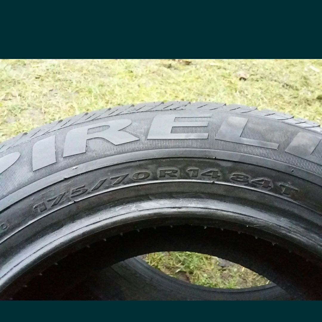 Dwie opony letnie 175/70/14 PIRELLI 2018 rok! 8 mm! WARTO! MONTAŻ!