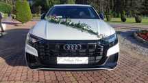 Piękne Białe Audi Q8 do ślubu / auto na wesele