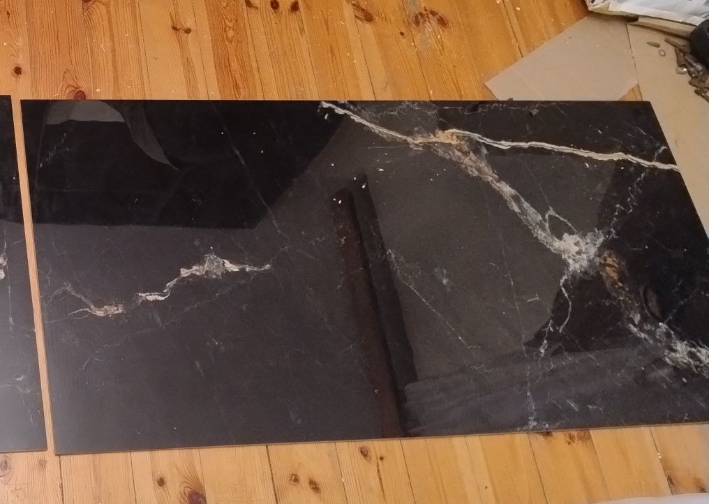 Gres szkliwiony polerowany Black Stone OBI 60 x 120 cm