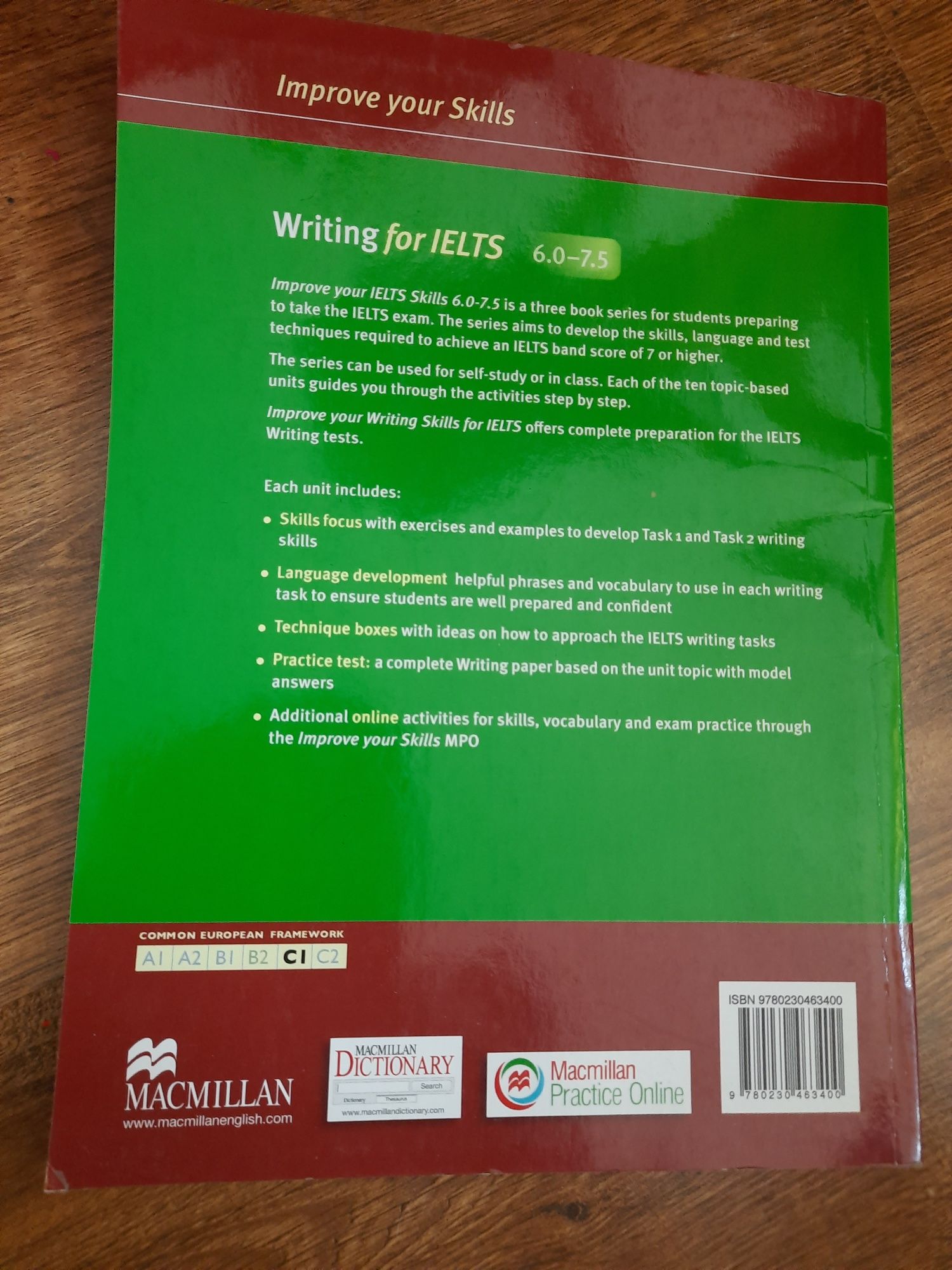 Improve your Skills for IELTS 6.0-7.5 Writing  key, online Macmillan