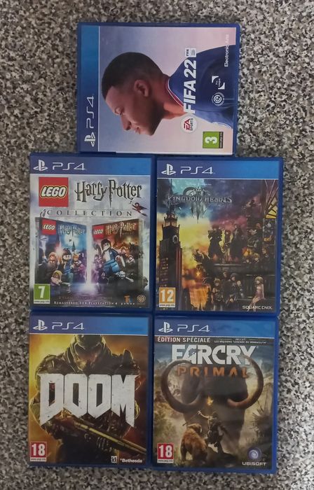 Conjunto de 5 jogos Playstation 4