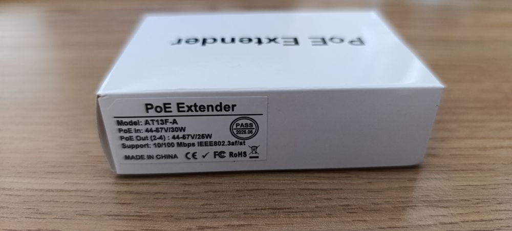 PoE Extender 3 ports, POE розгалужувач, подовжувач