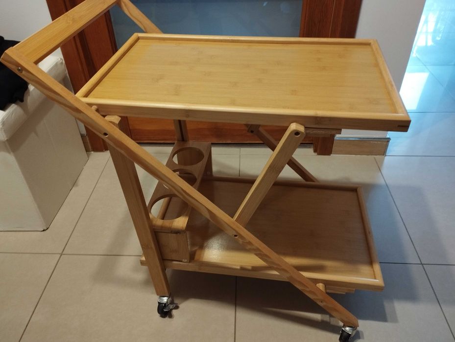 Wózek kuchenny, barek na kółkach, Relaxdays