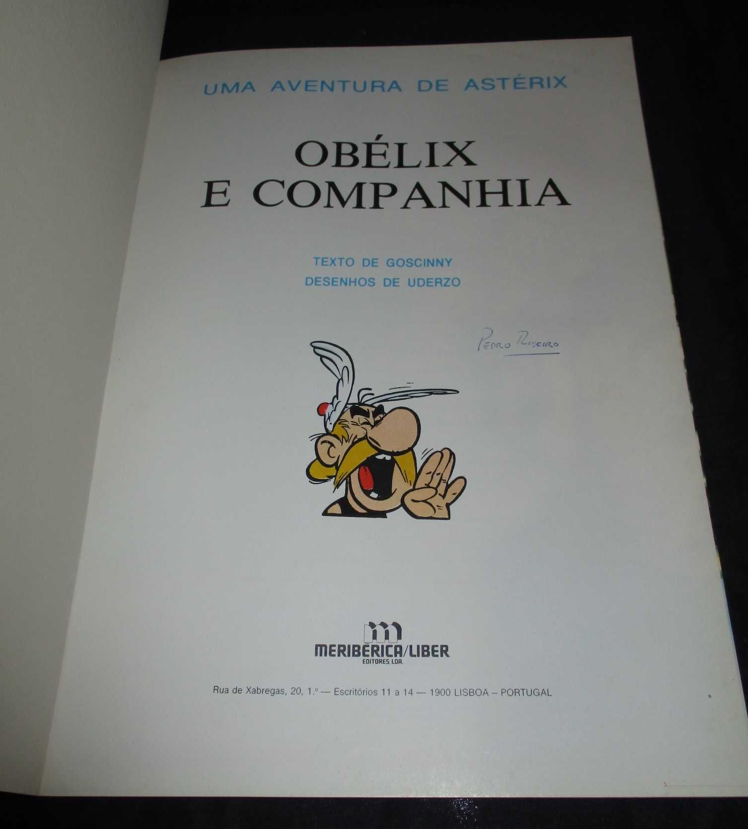 Livro Obélix e Companhia 1ª edição Meribérica capa mole