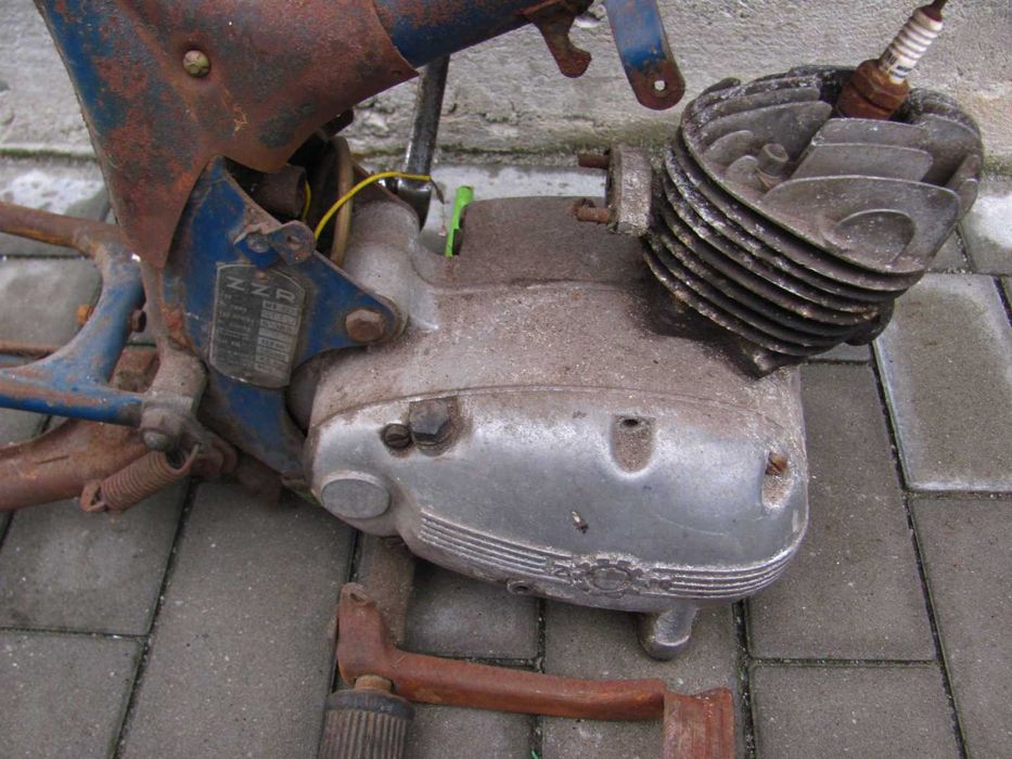 RAMA KOMAR SZTYWNIAK MR 232 - 1965 rok / Siodełko Bak Podnóżek Błotnik