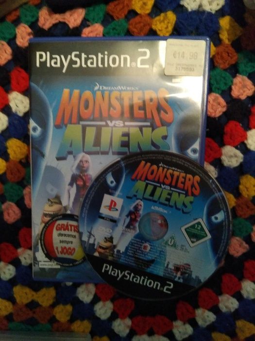 Jogo PS2 Monstros vs aliens