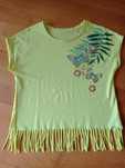 T-shirt franjas 9/10 anos