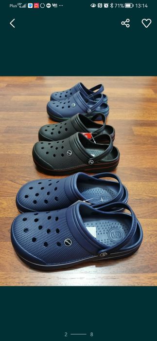 Klapki Męskie Typu Kroksy Lekkie Wygodne